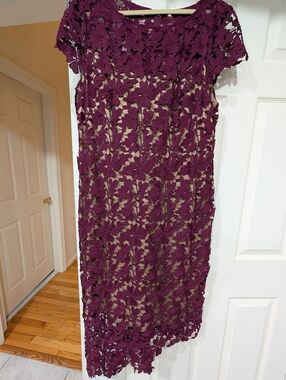 LM Collection Asymmetrical Lace Dress | Size 22